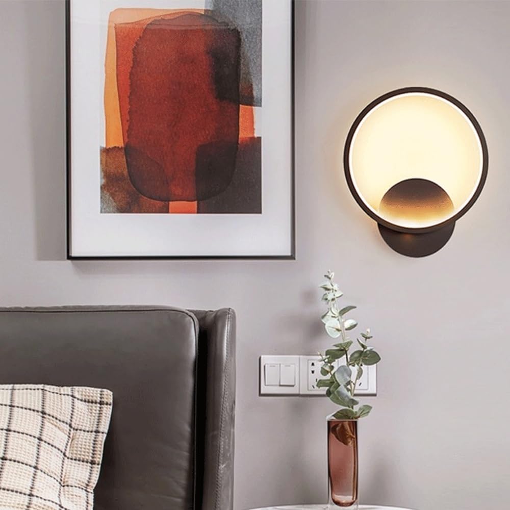 Applique Murale d'Intérieur en Aluminium Design Moderne Noir pour Vanité