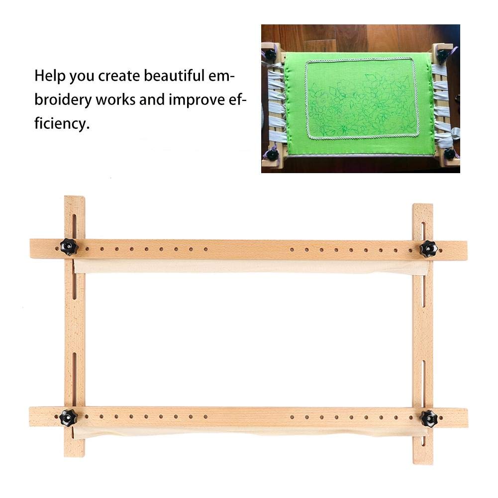 Ramka do haftu krzyżykowego zestaw obręczy kwadratowy kształt DIY ścieg krzyżowy rzemiosło akcesoria do szycia, 60 x 100 cm drewniana ramka do haftowania inne materiały do szycia