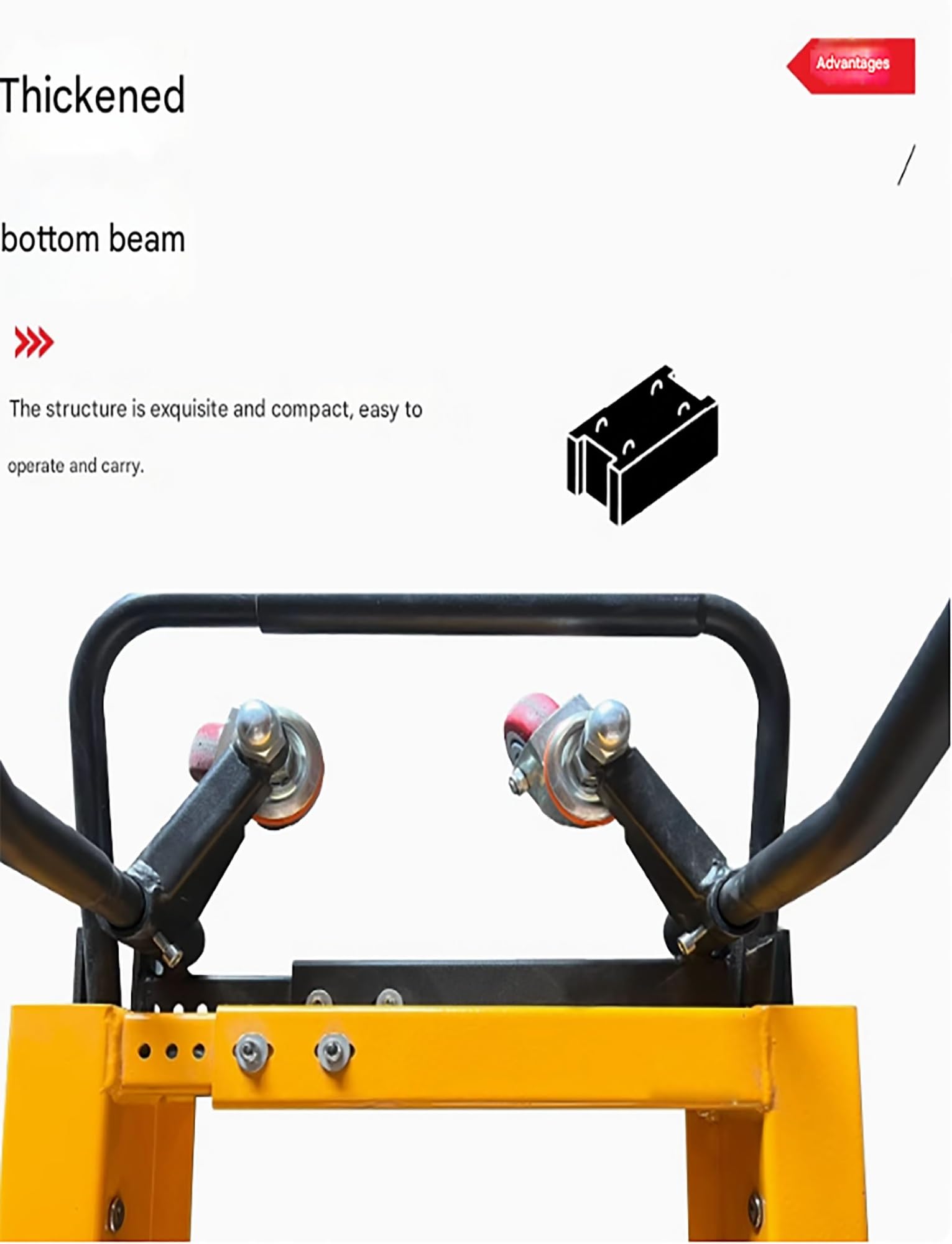 Transpallet Manuale per impieghi gravosi, capacità 550 libbre, Ideale per la movimentazione in Magazzino e logistica