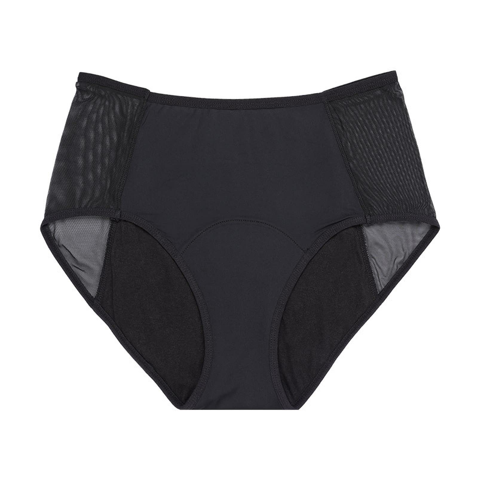 Shorties Femmes 2/4 pièces taille haute quatre couches période menstruelle sous-vêtements femmes dentelle période menstruelle anti-fuite latérale tante pantalon sanitaire coton entrejambe femmes slips