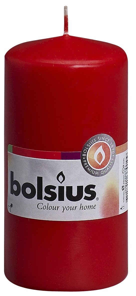 Bolsius Pillar Candle 120/58 - red
