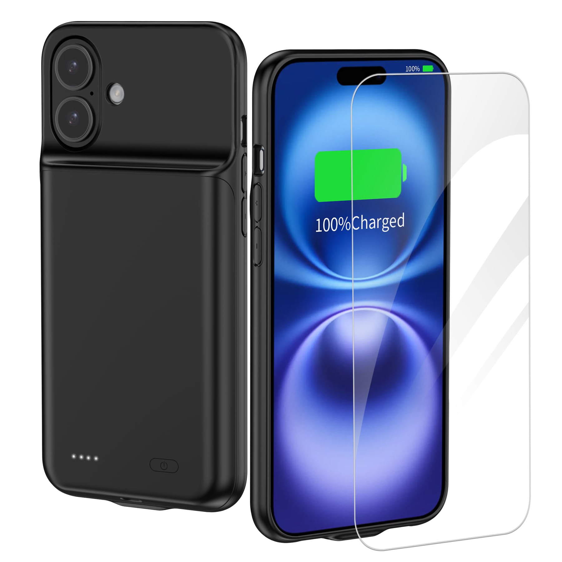 Batería extendida para iPhone 15 Pro Max YISHDA de 13800 mAh con funda de carga protectora 8