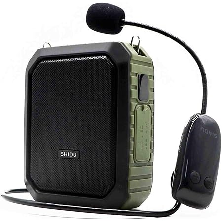 Portable Voice Amplifier with Microphone Headset Wireless 4400mAh Rechargeable Sound Amplification System 18W Waterproof Voice Loud-Speaker for Outdoor Activities, Teaching, Meeting, Yoga, etc