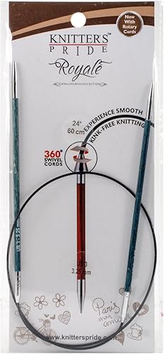 Miniatura 1 de Knitter's Pride 220112 Royale Agujas Circulares Fijas 24"-Tamaño 3/0.128 in