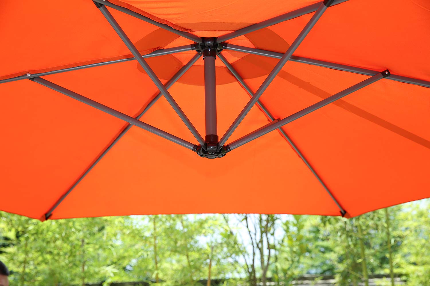 Angel Living 3M Jardin Cantilever Sombrilla Patio Exterior Paraguas Colgando Banana Sun Shade