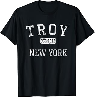 Troy New York NY Vintage T-Shirt