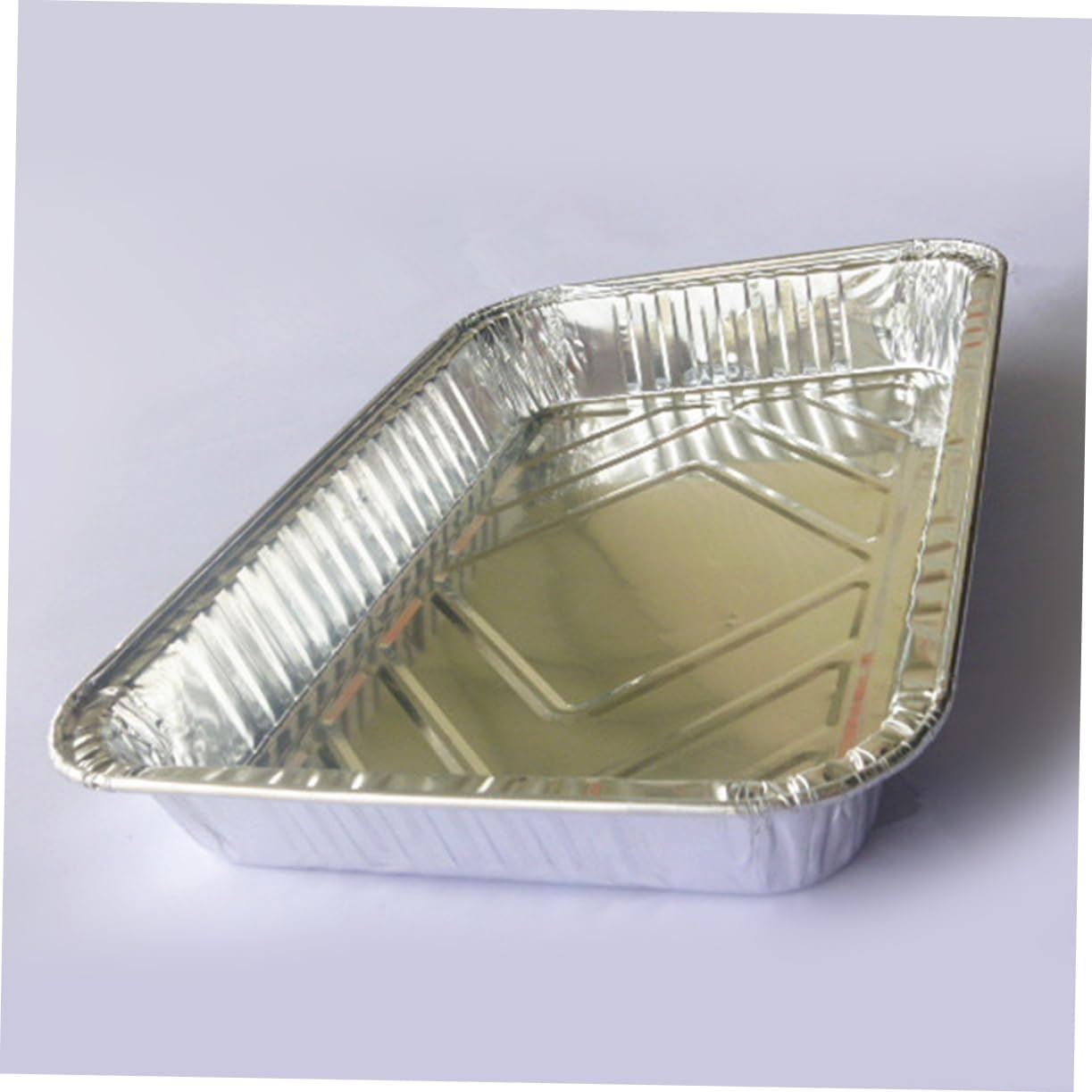 PRETYZOOM 10pcs Disposable Aluminum Foil Drip Pan Tray for BBQ Grease Catching for Grill Maintenance and Indirect Cooking and Recyclable Design