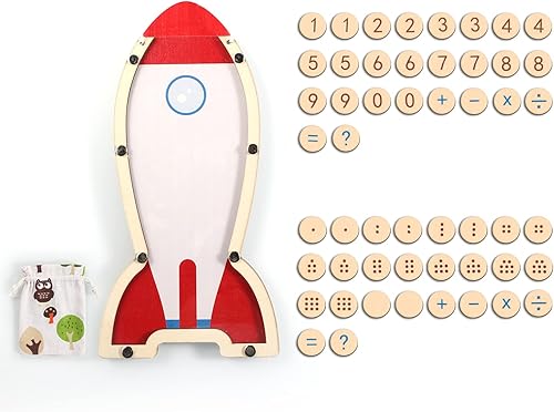 DooTaah Juguetes educativos Montessori, kit de aprendizaje de números y alfabeto de madera con tarro de recompensa, regalo preescolar para niños