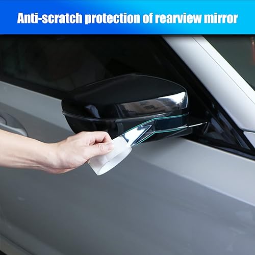 Miniatura 4 de Miytsya 1 tira de protección universal transparente anticolisión para umbral de puerta de automóvil, película protectora para borde de puerta de