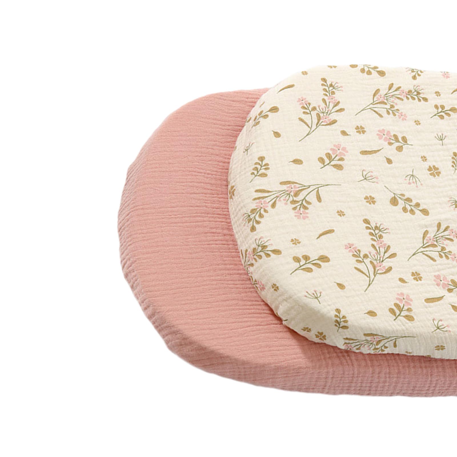 Tsophreniq 2PCS Baby Bassinet Sheets Machine Washable Not Shrink Fabric for Cribs Travel Cots and Baskets Baby Sheet
