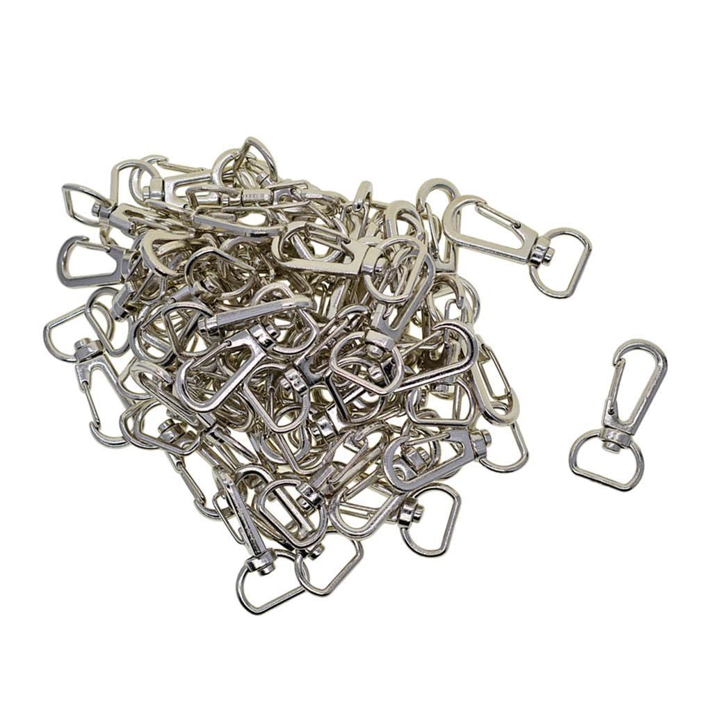 5 zestaw 50 szt. stop obrotowy smycz karabińczyk z brelokami DIY biżuteria odkrycia
