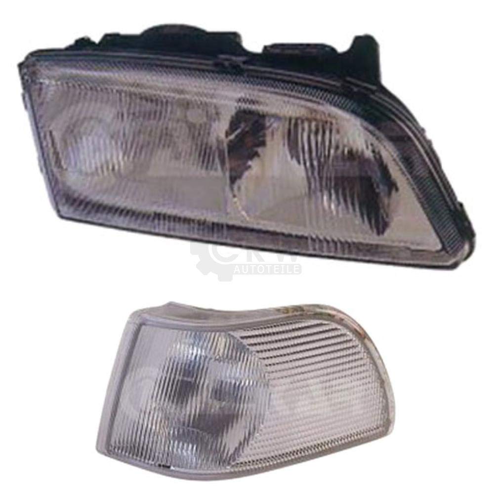 Fanale alogeno destro S70 P80, 11.96-05.00 con freccia.