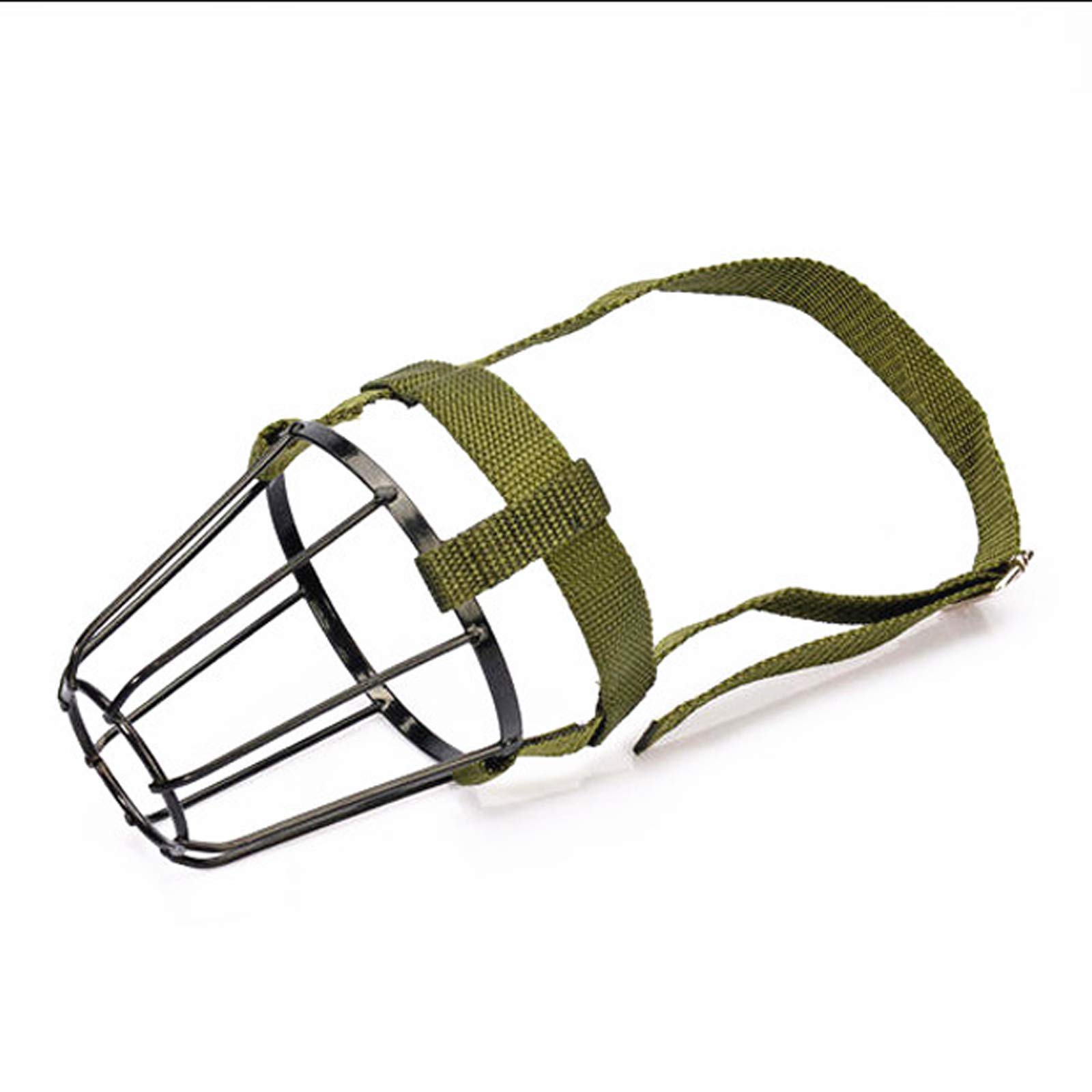 SDGBCXD Adjustable Metal Dog Muzzle for Barking, Biting & Chewing - Ideal for Large, Medium, and Small Dogs(No. 4 Set)