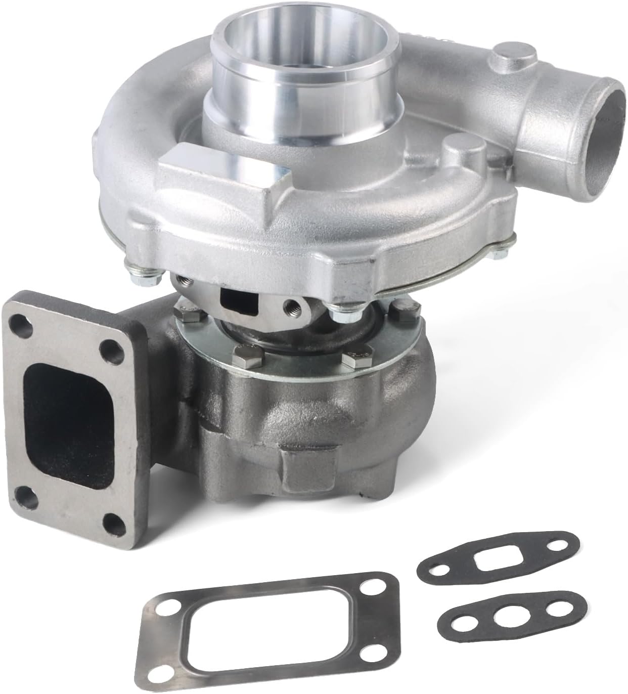 Turbocharger with Gaskets, Compatible with T04E T3/T4 0.57 A/R 48.1 TRIM 400+HP BOOST STAGE III Charger, 1.5L-2.5L Engine Turbo Charger Replaces Part
