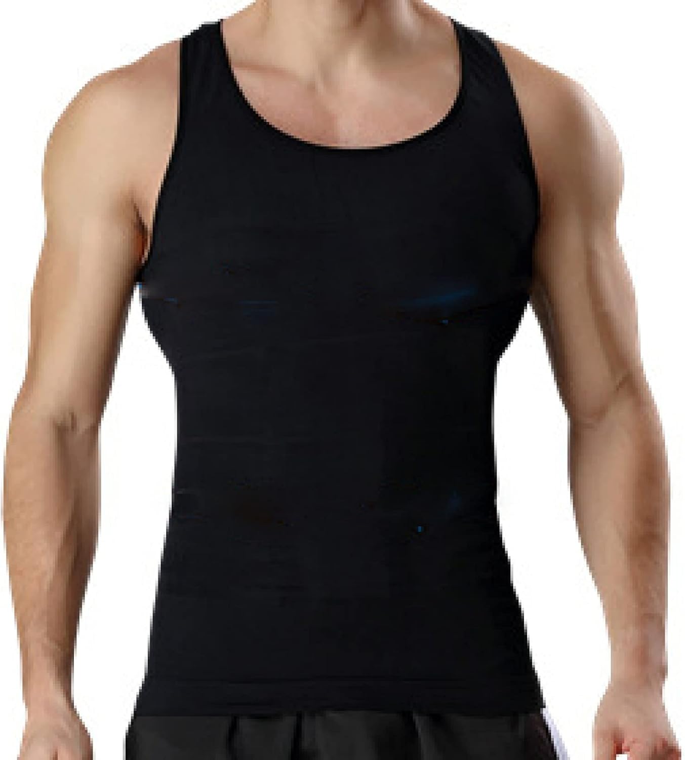 Mannen Afslanken Compressie Shirt Elastische Shapewear Tank Tops Strakke Taille Trainer Fitness Fat Burner voor Gym Oefening