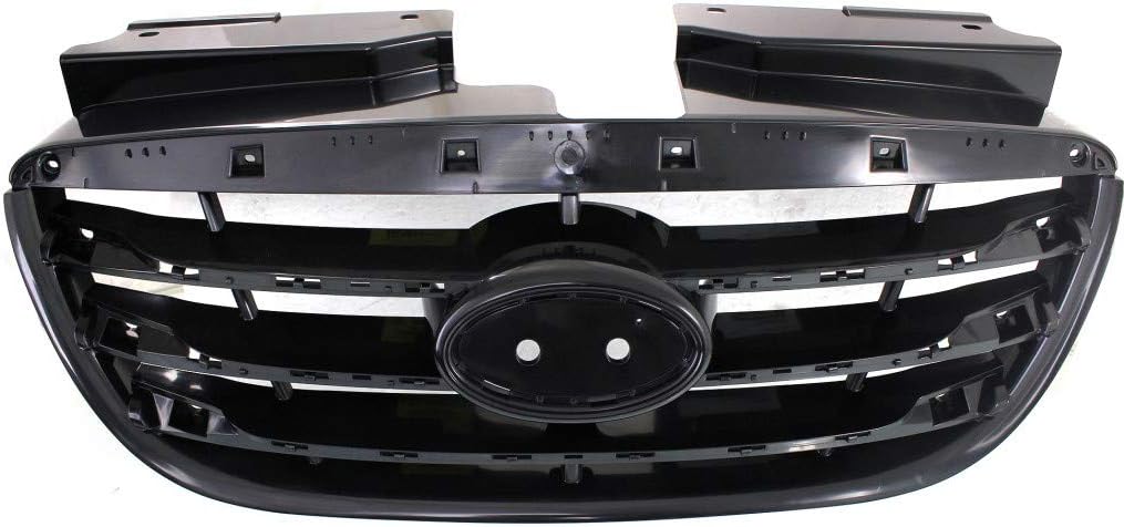 For Hyundai Elantra 2010 Grille | Made Of Plastic | Matte Black | Sedan | Replacement For HY1200159 | 863512H500
