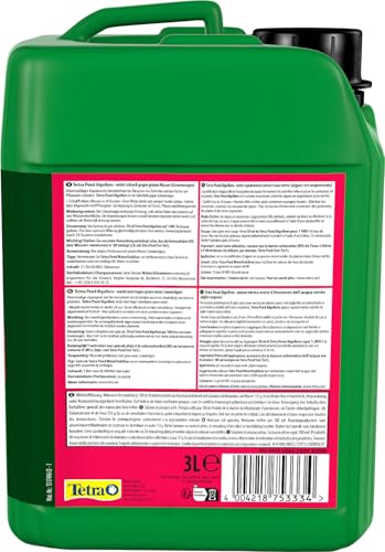 Tetra Pond AlgoRem - 24-Stunden-Soforthilfe gegen grünes Wasser im Gartenteich, bekämpft Schwebealgen, 3 L