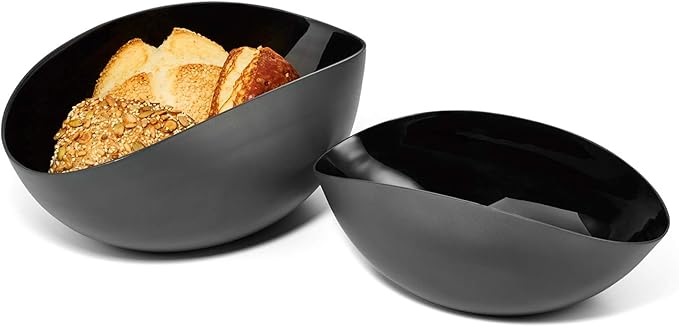 PHILIPPI – Pane Schale oder Brotkorb – schwarz lackiert – innen emailliert – Größe M PHILIPPI – Pane Schale oder Brotkorb – schwarz lackiert – innen emailliert – Größe M