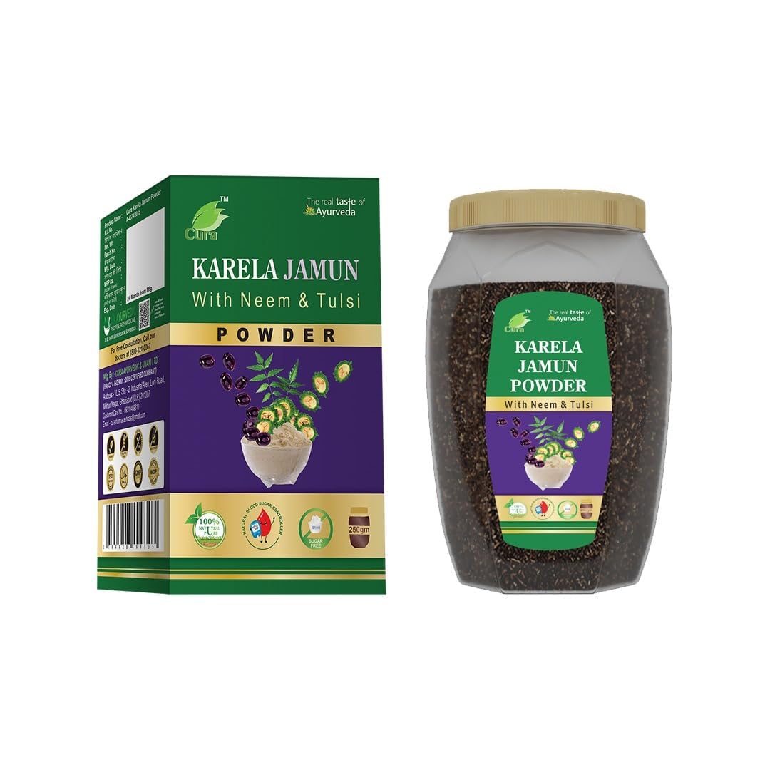 Cura Karela Jamun (with Neem) Powder 250gms (Pack of 2) 500gms (B07DFKX6PT) Amazon Price History, Amazon Price Tracker