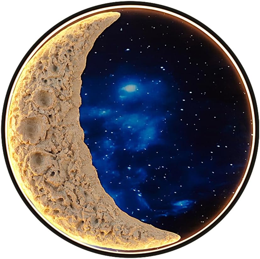 Modern Picture Wall Lamp Outdoor Space LED Mural Lamp For Home Living Room Study Bedroom Kids Room Decoration Painting (D-Style D80cm 1pc)