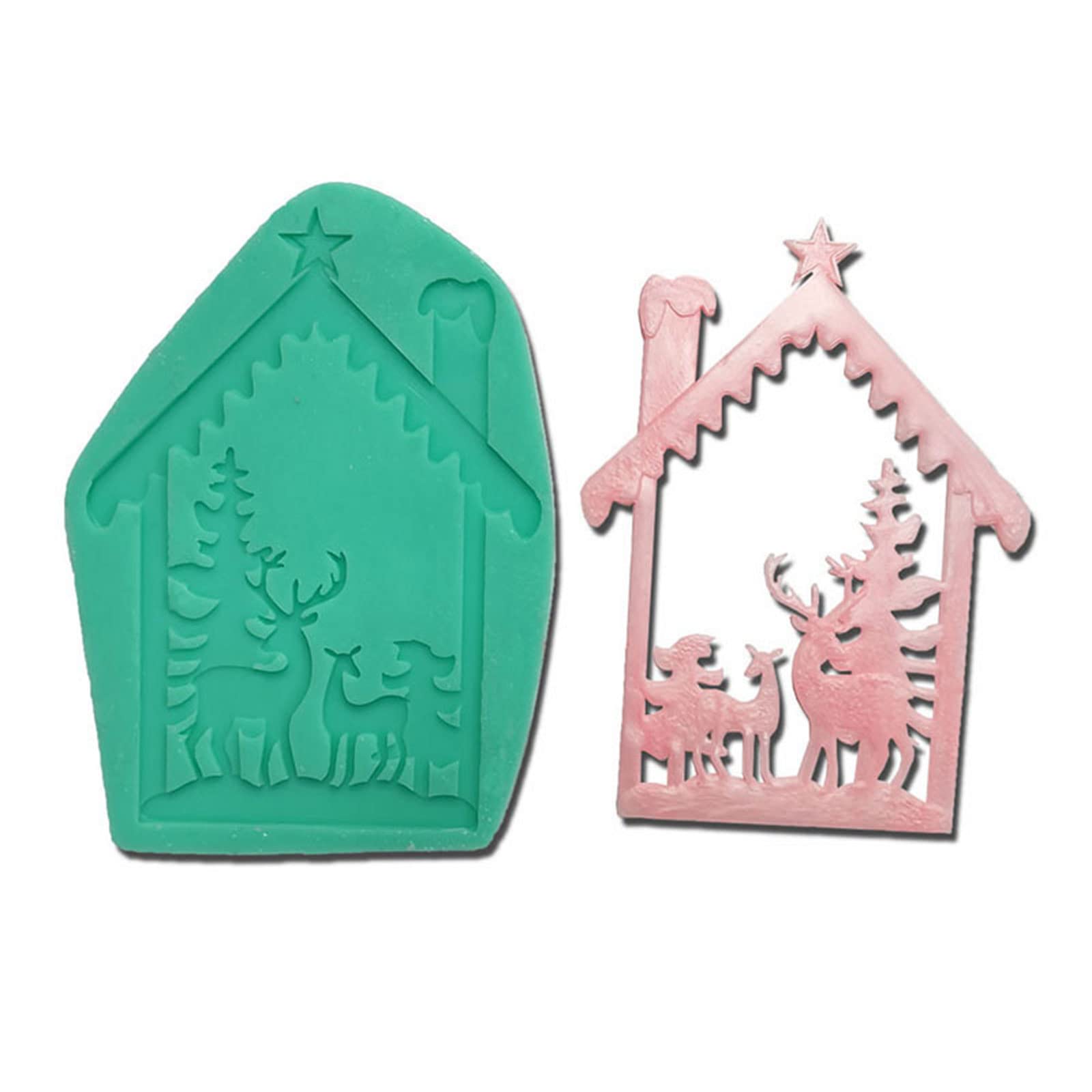 Christmas Themed Chocolate Mousse Mold Silicone Cake Decorating Gadget Baking Accessories for Baking Silicone Candy Molds