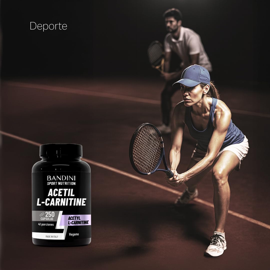 l carnitina deporte Bandini® Acetil L-Carnitina 250 cápsulas | 3000 mg por porción diaria | Altamente dosificada para Atletas | Deportes y Entrenamiento | Acetyl-L-Carnitine Vegan Health Category_Vision Glutathio-Lean™ - Daily Manufacturing Size:12 Bottles