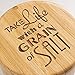 Totally Bamboo Salt Cellar Bamboo Storage Box with Magnetic Swivel Lid, 6 Ounce Capacity, 
