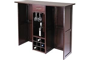 Winsome Newport Expandable Counter Wine Bar (40.16 x 50 x 17.87-Inch)