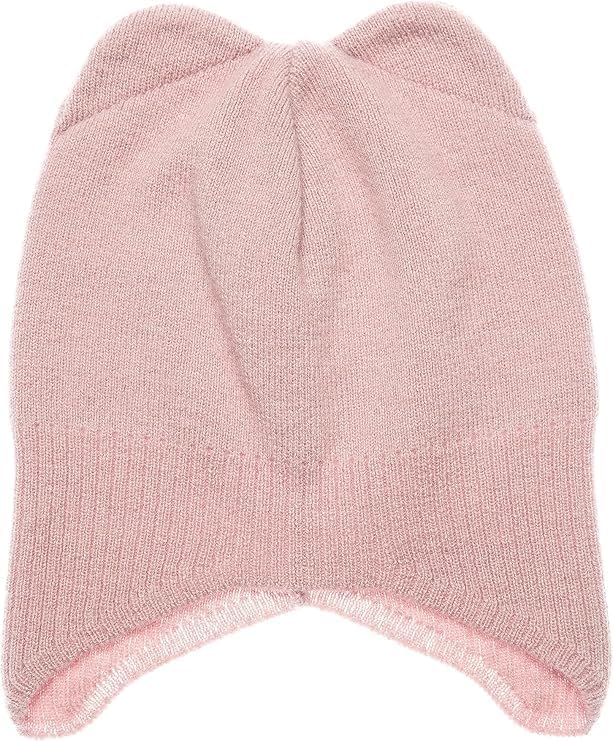 Single-Layer Knit Hat for Kids | Wool Beanie for Boys and Girls Ages 3-8 | Super Soft Pink Winter Hat - Size 19.7–21.25″