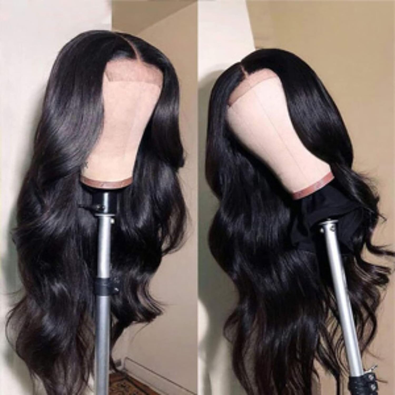 Aaliweya 5x5 HD Lace Closure Wigs Human Hair 5x5 Body Wave Closure Wig for Women Virgin Human Hair Pre Plucked with Baby Hair 150% Density 5x5 Closure Wig True to length Natural Color 26 inch