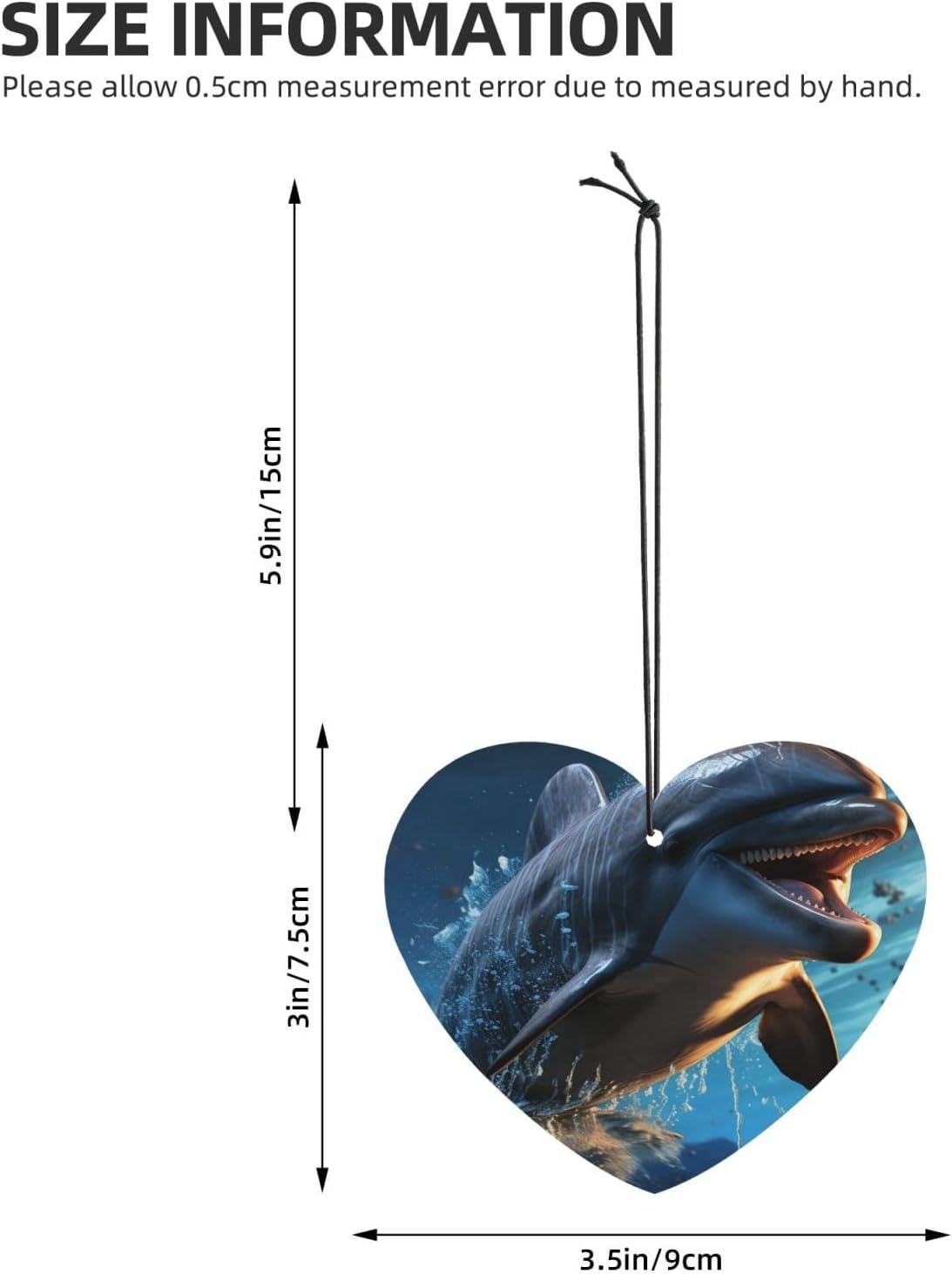 Car Air Freshener 24 PCS Dolphin Hanging Car Air Fresheners Auto Interior Decor Card Freshener Strong Scented Card Lavender Cars Scents for Office Bedroom Close Drawer Heart Shape