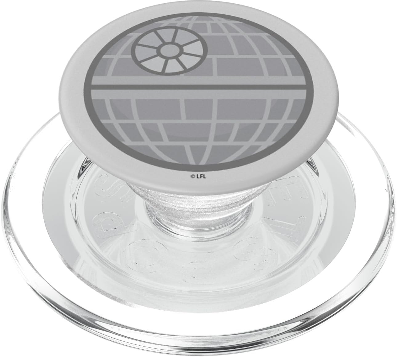 Star Wars Death Star Flattened Art PopSockets MagSafe PopGrip for iPhone