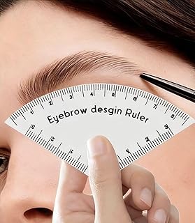 5 piezas de regla de diseño de cejas de dibuj...