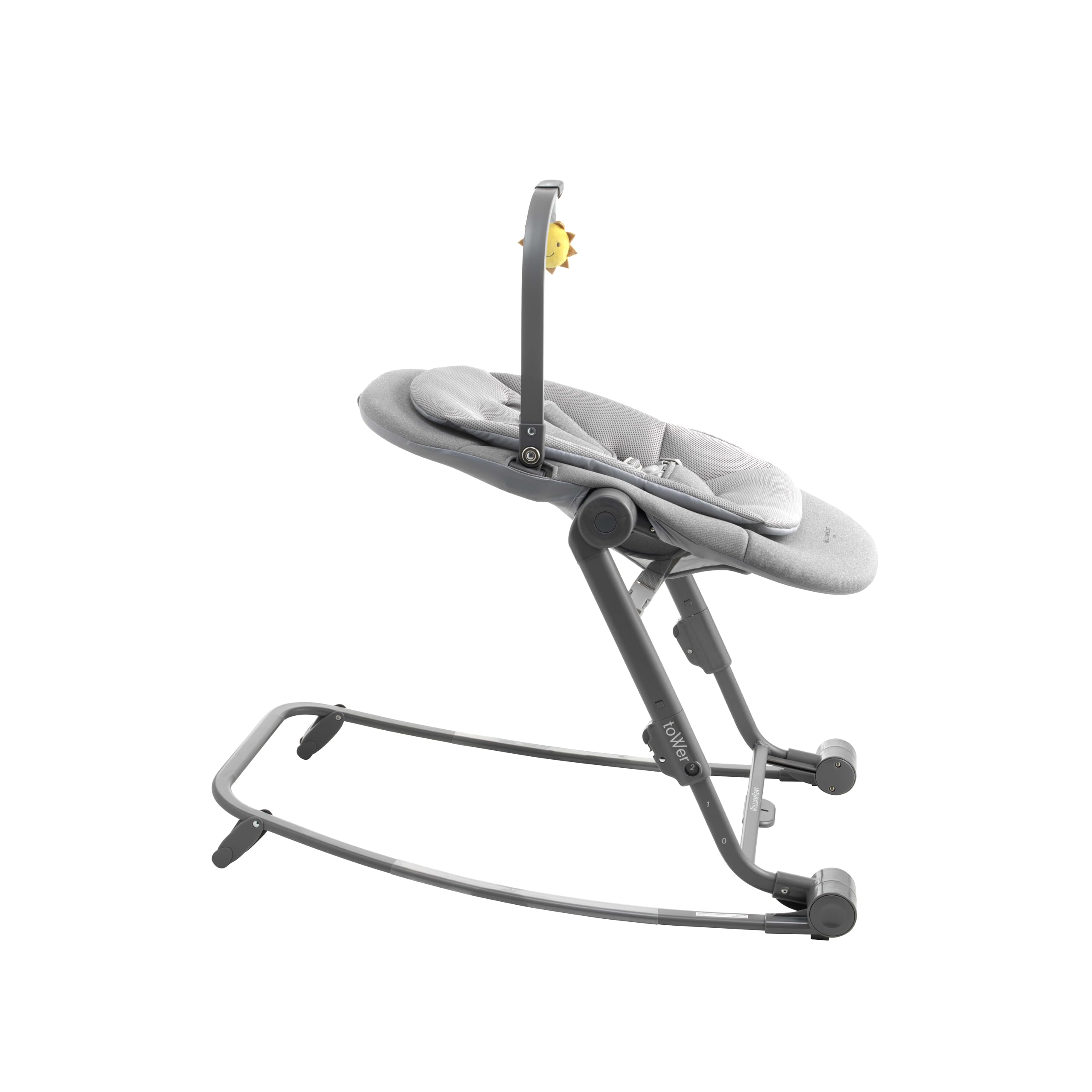 WILLIAM KENT 1733 Transat 2-en-1 Tower | de la naissance à 9kg | assise inclinée ou droite | réglable sur 5 hauteurs | harnais 5 points | assise déhoussable | arche de jeu articulé et amovible incluse
