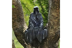 5.9 Inch Mysterious Black Robe Statue