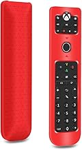 Capa protetora de silicone para PDP 048-083-NA Talon Media Controle Remoto Xbox One TV Blu-Ray Streaming Media, Capa com Suporte Remoto para Controle Remoto PDP Xbox One, Capa Traseira Remota - Vermelho