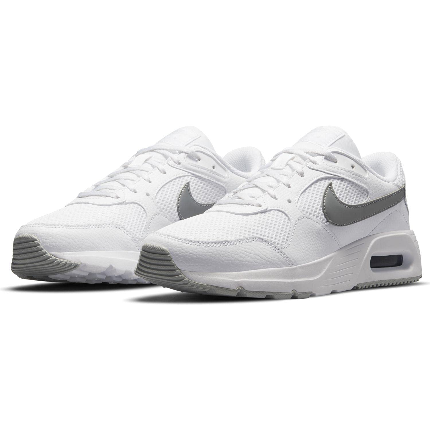 Nike Women's Running Shoes, Sneakers, Women's Air Max SC, Lightweight, Breathable, Cushioning, Leg Flattering, Casual, Daily, Sports, Walking, WMNS AIR MAX SC CW4554 23.0 cm multicolor (white / gray)