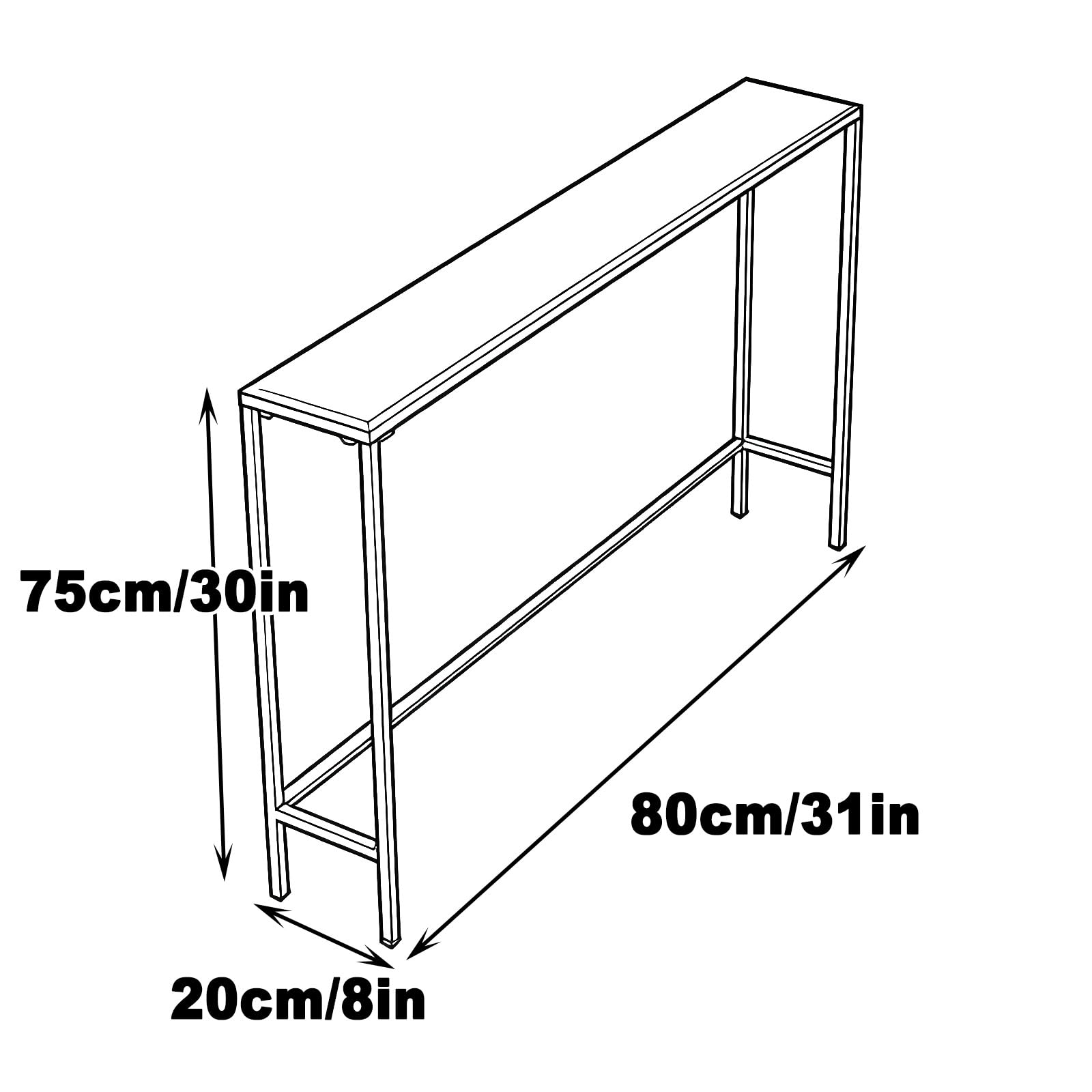 Copertura per radiatore in metallo, coperture per termosifoni per casa, console in metallo stretto, lungo sottile dietro divano consolle per soggiorno, camera da letto, atrio