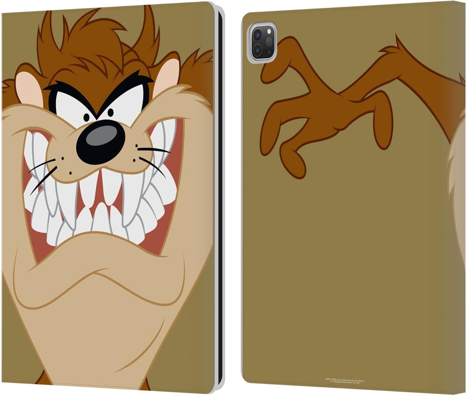 Head Case Designs Officially Licensed Looney Tunes Tasmanian Devil Characters Leather Wallet Case Compatible with Apple iPad Pro 12.9 2020/2021/2022