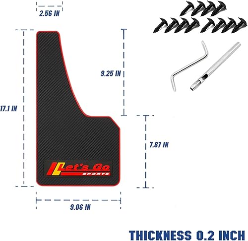 Miniatura 7 de QUYDDC Tamaño estándar universal de pegamento suave resistente protección contra salpicaduras de barro - Protección contra suciedad y aguanieve, 4