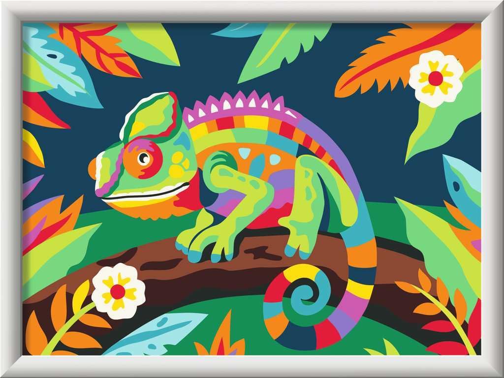 CreArt, Paint by Numbers Children - Colourful Chameleon