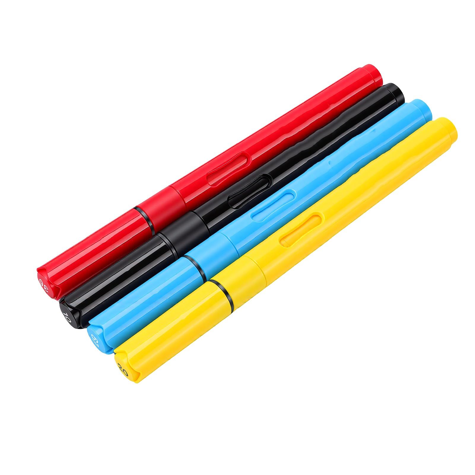 Cryfokt Marqueur Acrylique, Ensemble de 24 Couleurs Vives, Design Lavable