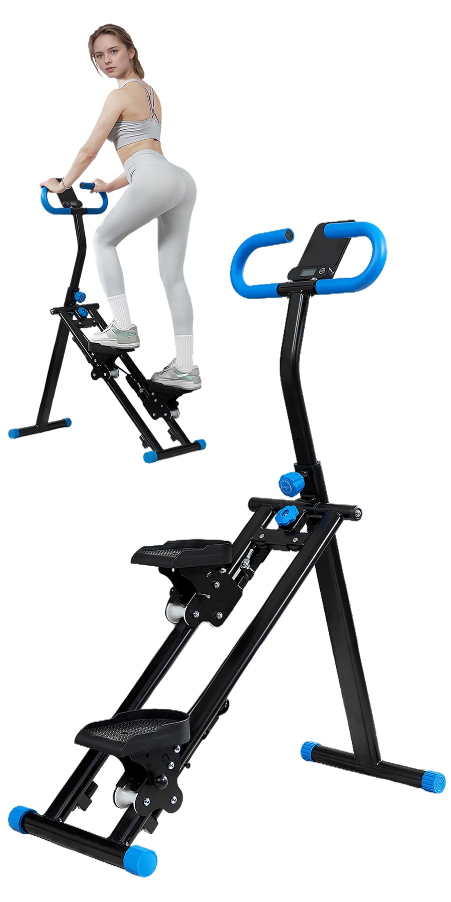 Stair Stepper for Home,Vertical Climber Workout Machine,Stair Stepper with Handlebar for Full-Body Exercise Stair Stepper with Stable Frame Adjustable