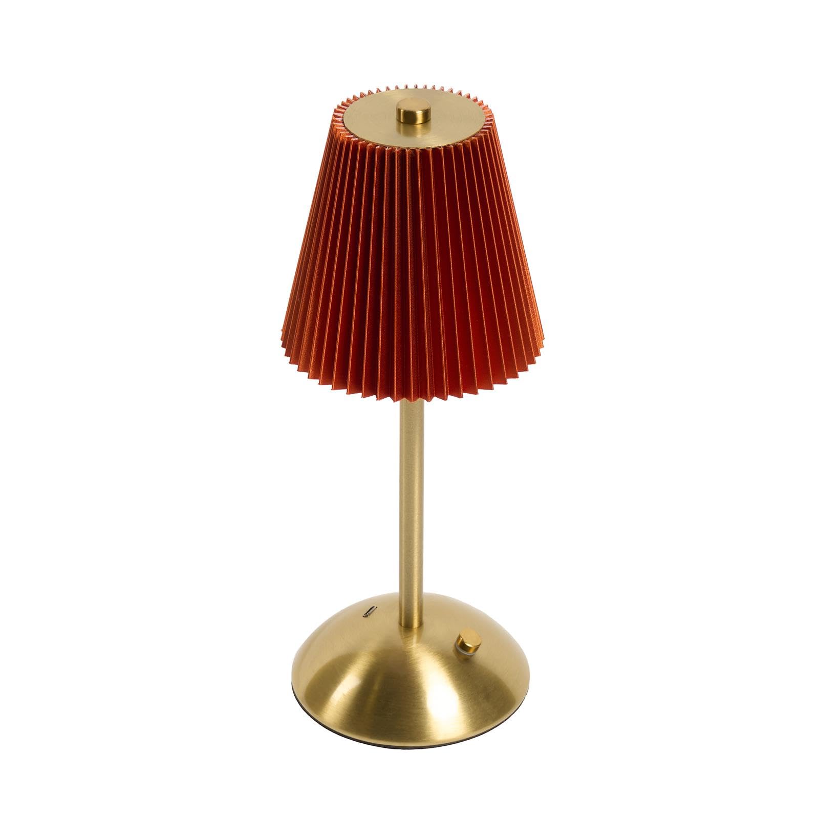 Ohs Pleated Bedside Lamp Led Rechargeable Cordless Night Light from B&Q