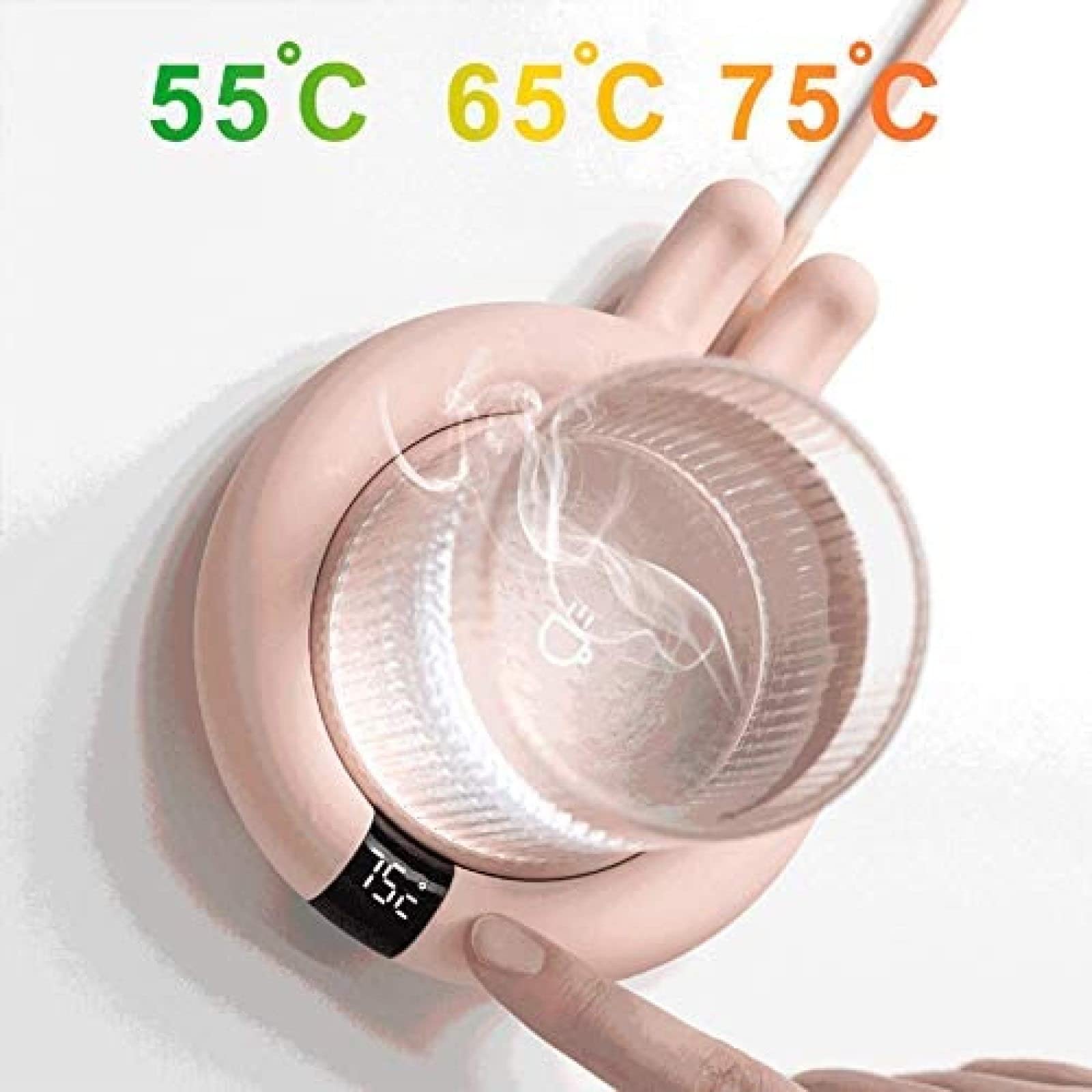 Bor Calentador De Taza De Café - Calentador De Café Eléctrico con 3 Controles De Temperatura para La Taza De La Oficina En El Hogar Almohadilla De La Placa del Calentador De Bebidas,Conejo,YUYANAIAI