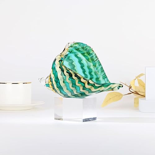 Miniatura 3 de Escultura decorativa de caracola de vidrio soplado, arte moderno de vidrio, estatua decorativa de concha, escultura de concha para mesa de comedor,