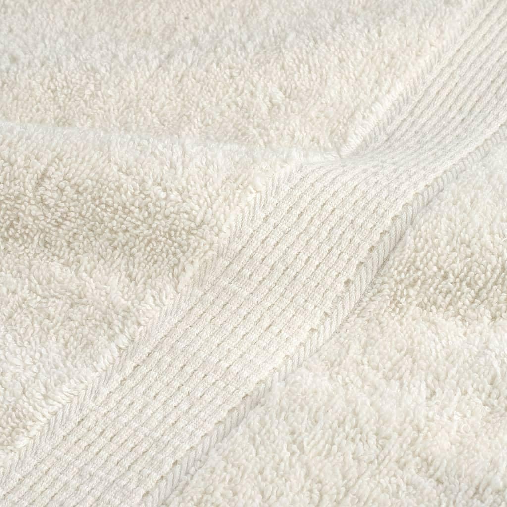Solund ręczniki do sauny premium, 4 sztuki, kremowo-białe, 80 x 200 cm, 600 g/m², w 100% z bawełny, chłonne, miękkie ręczniki z pętelką, certyfikat Oeko-TEX