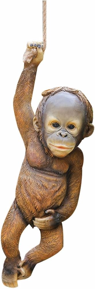 置物 NEIGHBORHOOD MONKEY Amazon.com: THE PERFECT PART Monkey Statue - Hanging Monkey for