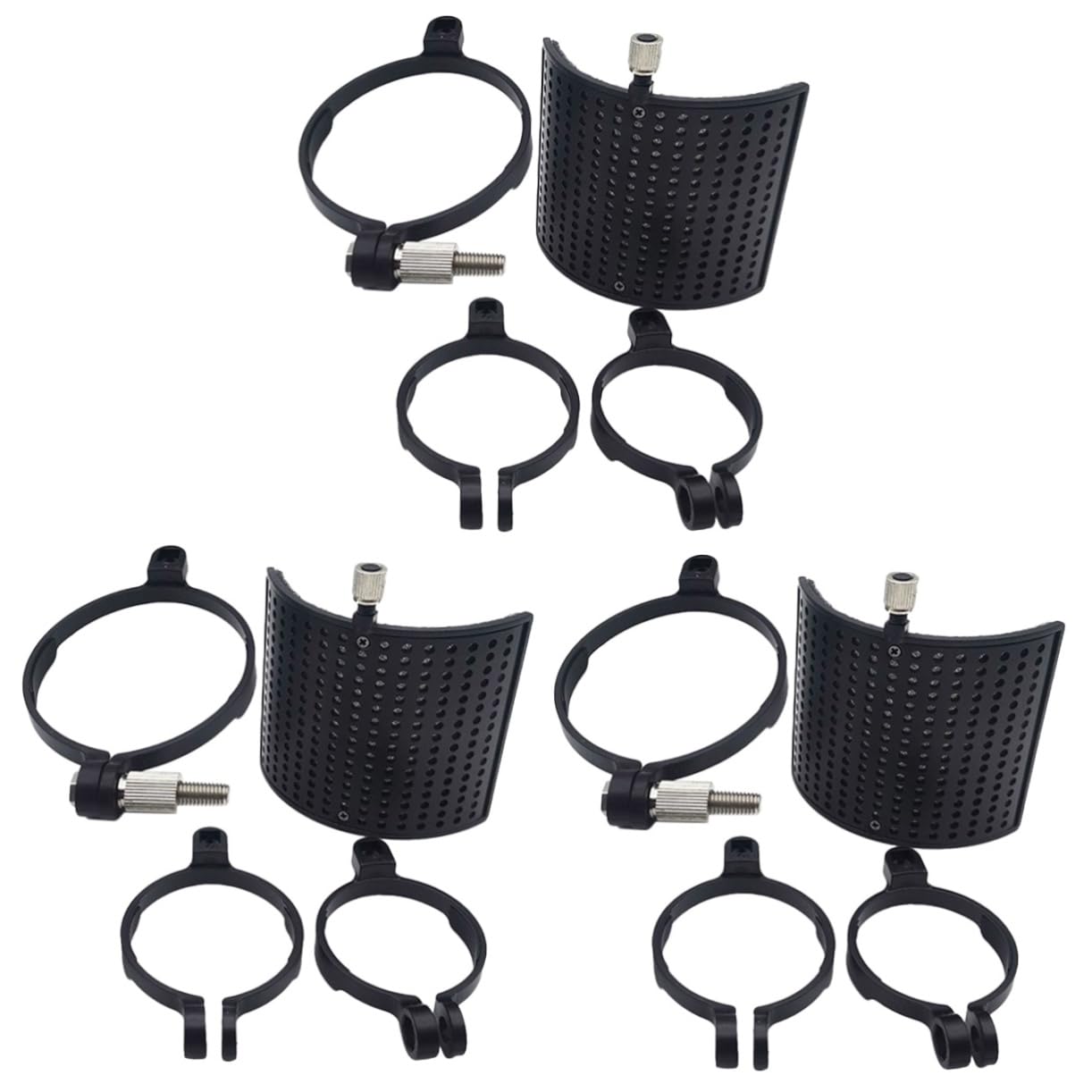 Vaguelly 3sätze U-förmiger Mikrofon Windschutz Mit Clip Effektiver Popschutz Für Mikrofone Geräuschreduzierung Und Spritzschutz Geeignet Für Desktop-studios Und Live-events