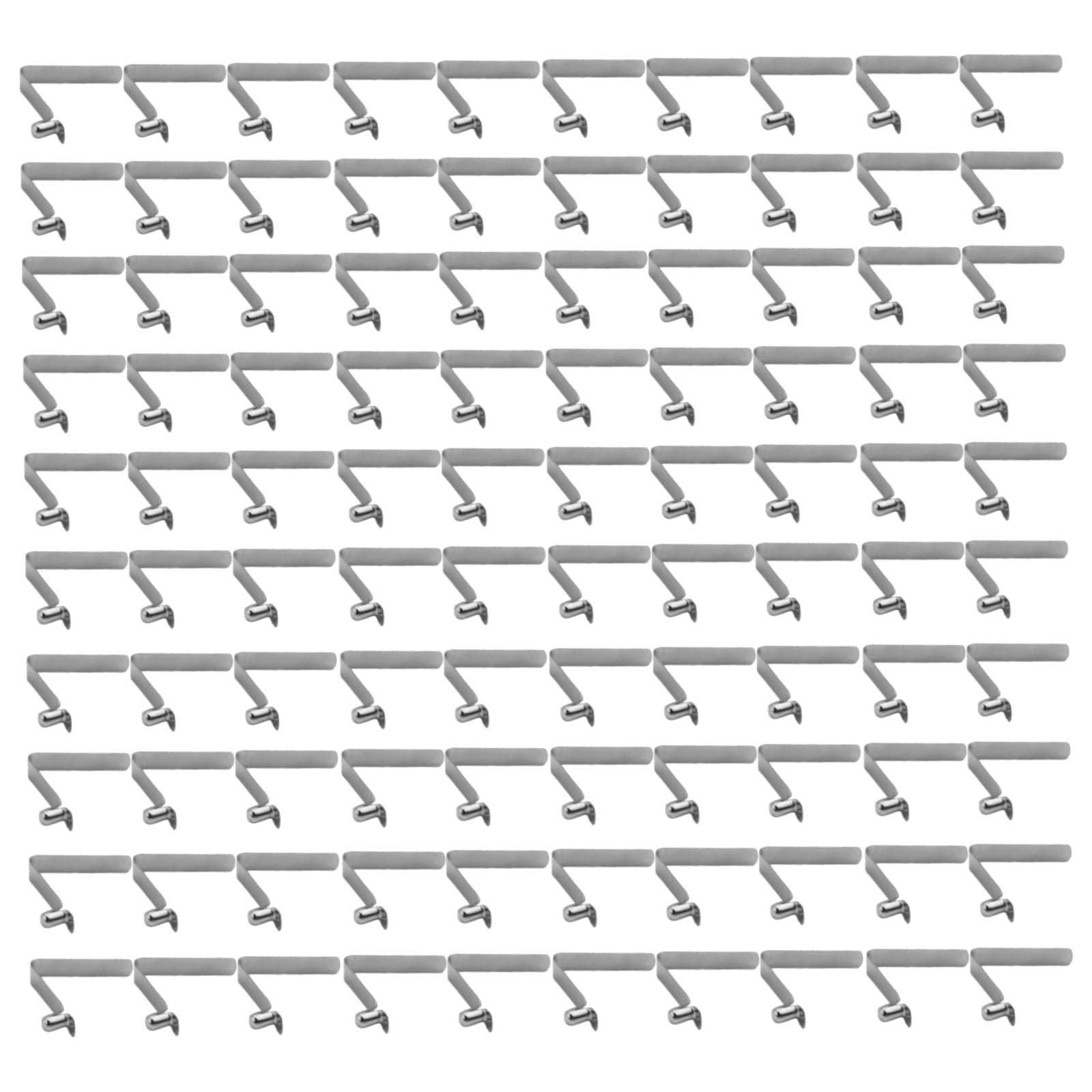 Clip a molla per canoa kayak pagaia 5,5 mm acciaio argento 100 pezzi